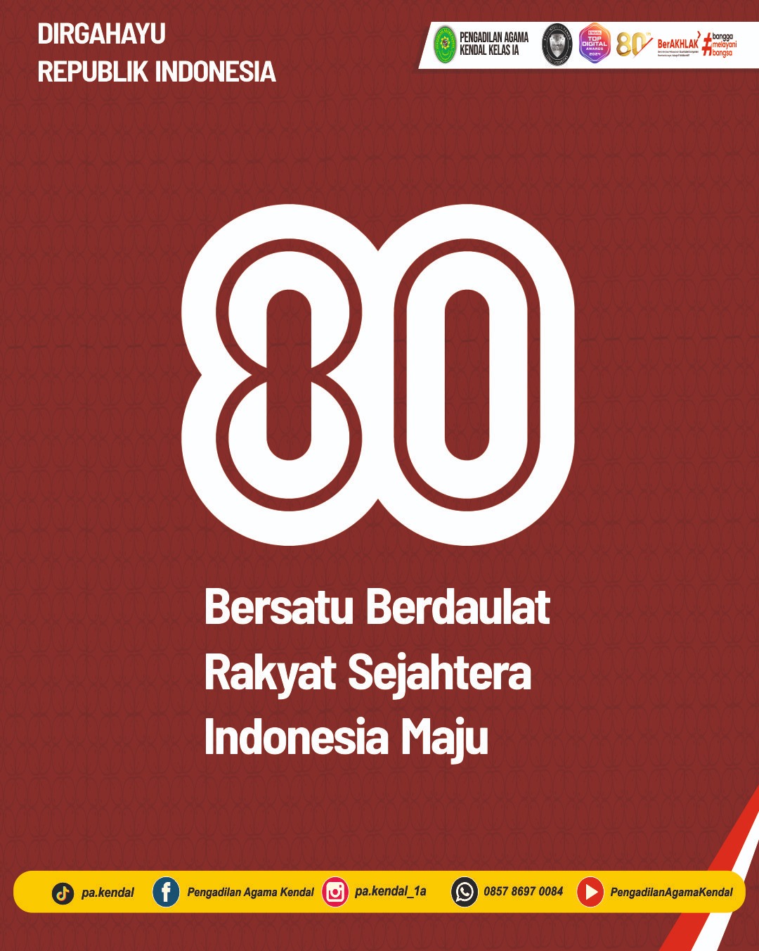 HUT RI ke 80
